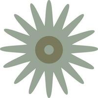 Flower in retro groovy style vector