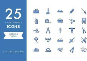 Vector set of Working Tools icons