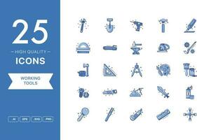 Vector set of Working Tools icons