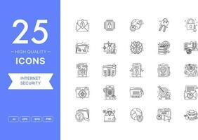 Vector set of Security icons