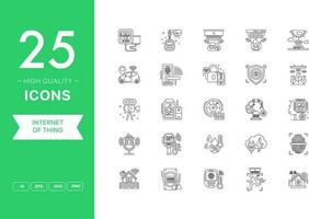 Vector set of Internet of Thing icons