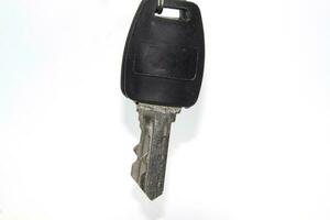 House keys, furniture keys for locking to protect your property from thieves and spying on theft of your property is a level of safety and protection on a white background. photo