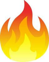 Fire vector illustration. Fire flame icon. Fire graphic resource for design icon, clip art, sign, symbol or logo. Burning flame for design about burn, hot, heat and inferno