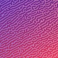 Purple Turing reaction gradient background. Abstract diffusion pattern with chaotic shapes. Vector illustration.