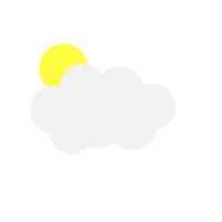 Flat Cloud for Decorations png