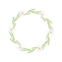 Daisy Flowers Wreath png