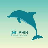 Dolphin icon design element vector