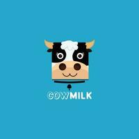 Milk logo template vector