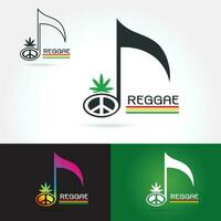 logo para un musical reggae vector