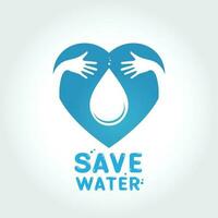 Save water illustration vector