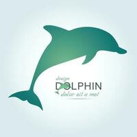 Dolphin icon design element vector