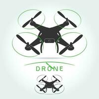 Drone with video camera isolated vector