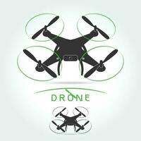 Drone with video camera isolated vector