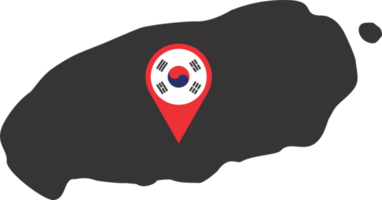 Jeju island pin map location png