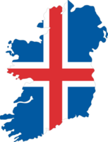Iceland flag pin map location png