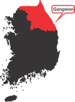 Gangwon pin map location png