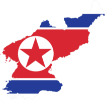 Nord Corée drapeau épingle carte emplacement png