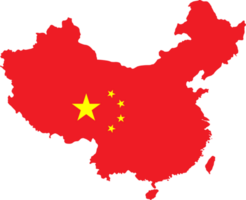 Kina flagga stift Karta plats png