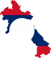 Laos bandera alfiler mapa ubicación png