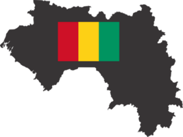 Guinea Flagge Stift Karte Ort png