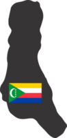 Comoros flag pin map location png