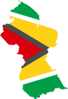 Guyana flag pin map location png