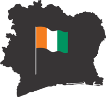 cote d'ivoire Flagge Stift Karte Ort png