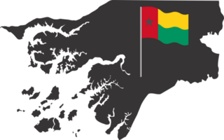 Guiné bissau bandeira PIN mapa localização png