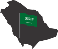 Saudi Arabien Flagge Stift Karte Ort png