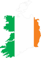 Ierland vlag pin kaart plaats png