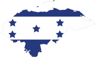 Honduras flag pin map location png