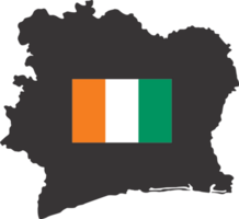 Cote d'Ivoire flag pin map location png
