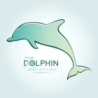 Dolphin icon design element vector