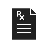 Prescription icon design illustration vector