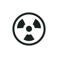 radioactivo icono vector diseño ilustración
