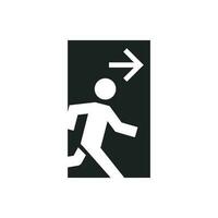 Exit sign icon vector design illustration