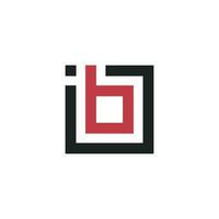 I B monogram logo vector design