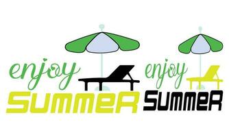 Enjoy Summer California T-shirt Design. vector