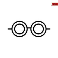 glasses line icon vector