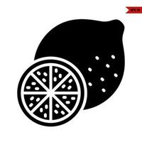 lemons glyph icon vector