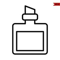 bottle spray line icon vector