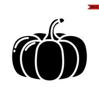 pumpkin glyph icon vector