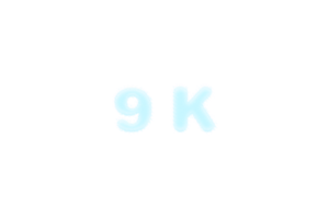 9 k subscribers celebration greeting Number with frozen design png