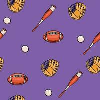 American football and rugby Vector Emoji Set Illustrations. American football and rugby Emoticons seamless pattern