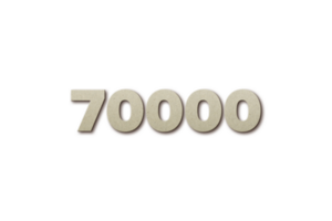 70000 les abonnés fête salutation nombre avec carte planche 2 conception png