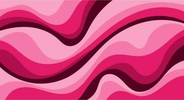 Abstract pink wavy pattern background texture in trendy color vector illustration