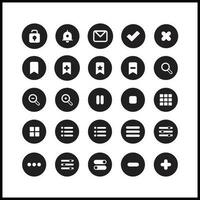 iconos de interfaz de usuario vector