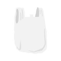 Plastic bag flat design icon vector
