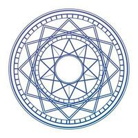 The magic circle, a symbol of mystical geometry. Alchemy is a magic circle vector