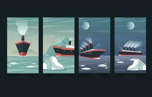 Titanic Remembrance Day Social Media Story Post vector